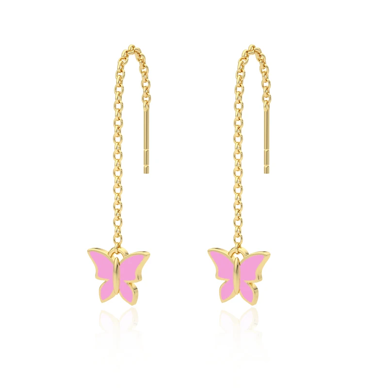 ROXI S925 Sterling Silver Fashion Design Enamel Cute Butterfly Pendant Chain Earrings, Gold
ROXI S925 Sterling Silver Fashion Design Enamel Cute Butterfly Pendant Chain Earrings, Gold
