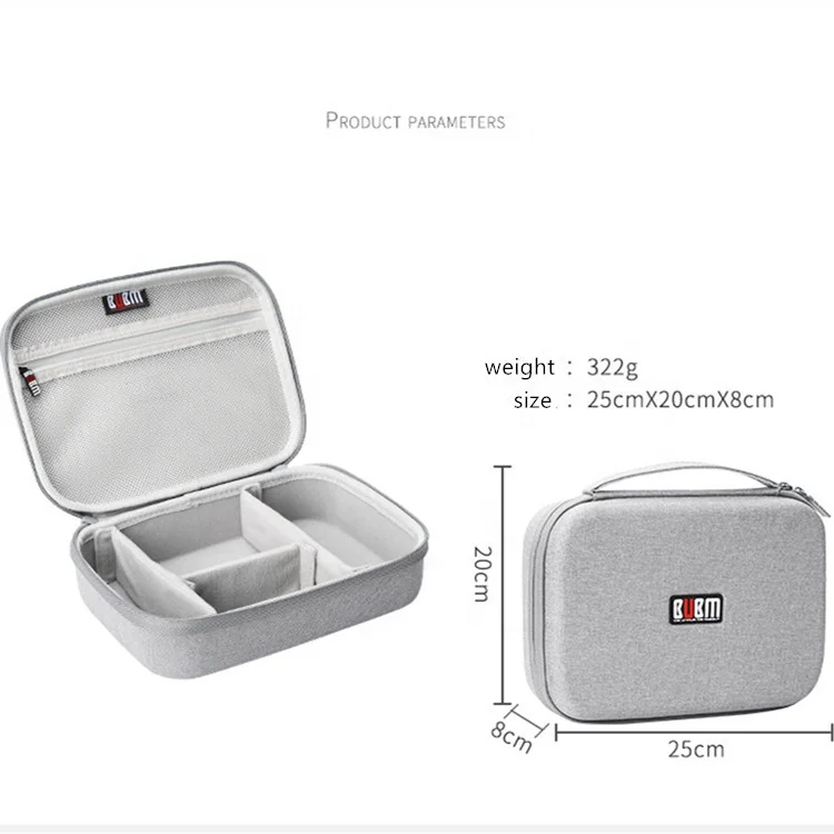 Grey Large Capacity Mixed-use polyester Tech Gadgets Electronics Accessories Storage Organizer Case Bag, Back,customized
Grey Large Capacity Mixed-use polyester Tech Gadgets Electronics Accessories Storage Organizer Case Bag, Back,customized