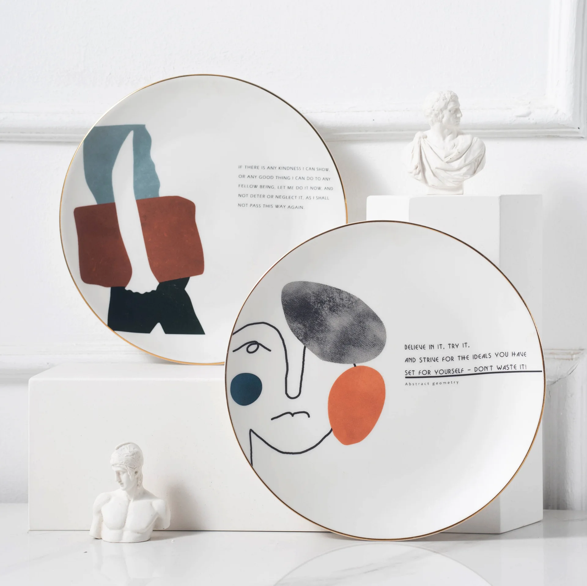 Mandao series matt dinner plate simple golden stroked cheap white ceramic dinner plates
Mandao series matt dinner plate simple golden stroked cheap white ceramic dinner plates