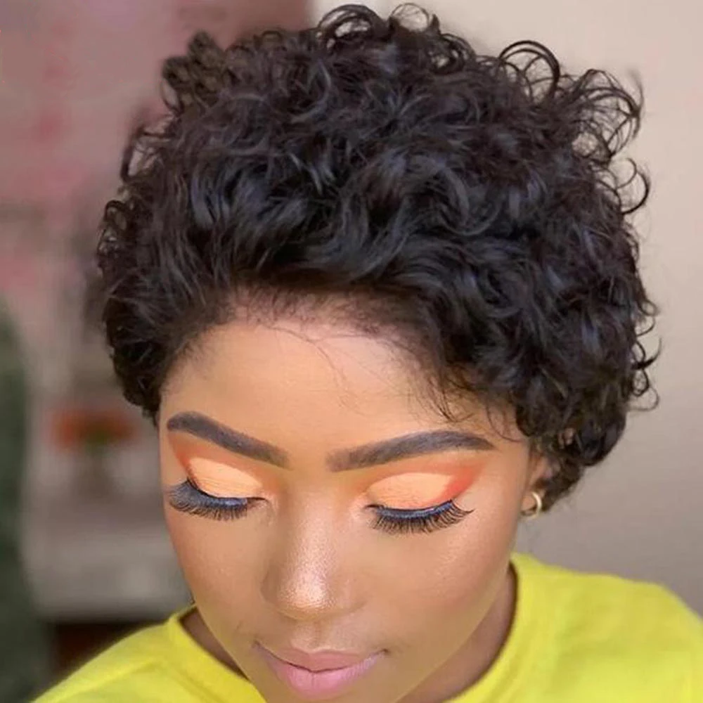 Lily Short Curly Lace Front Wigs 13x1 Brazilian Water Wave Human Hair Wigs Pixie Cut Transparent Lace Wig for Black Women
Lily Short Curly Lace Front Wigs 13x1 Brazilian Water Wave Human Hair Wigs Pixie Cut Transparent Lace Wig for Black Women