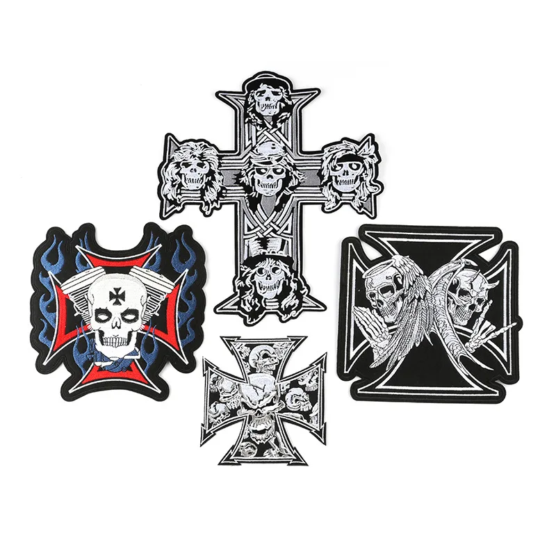 New skull cloth patch embroidery patch punk European and American style ghost head large personality bag patch
New skull cloth patch embroidery patch punk European and American style ghost head large personality bag patch