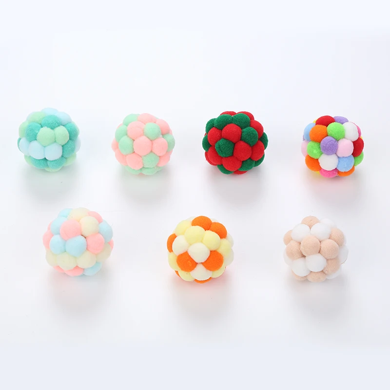 Best Selling handmade colorful plush Ball sound pet supplies wholesale in stock cat toy
Best Selling handmade colorful plush Ball sound pet supplies wholesale in stock cat toy