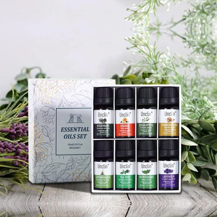 

2021 Therapeutic Essential Oils Gift Set 100% Pure Natural 10ml Glass Bottle For aroma humidifier Aromatherapy Massage Home Spa