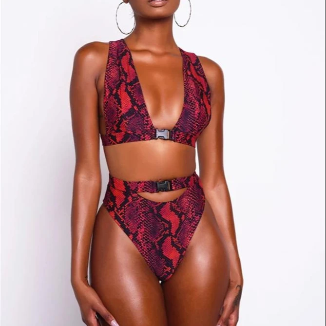 JT4821 New Design Competitive Price Custom Amazon Fba Snake pattern High Waist Bikini
JT4821 New Design Competitive Price Custom Amazon Fba Snake pattern High Waist Bikini
