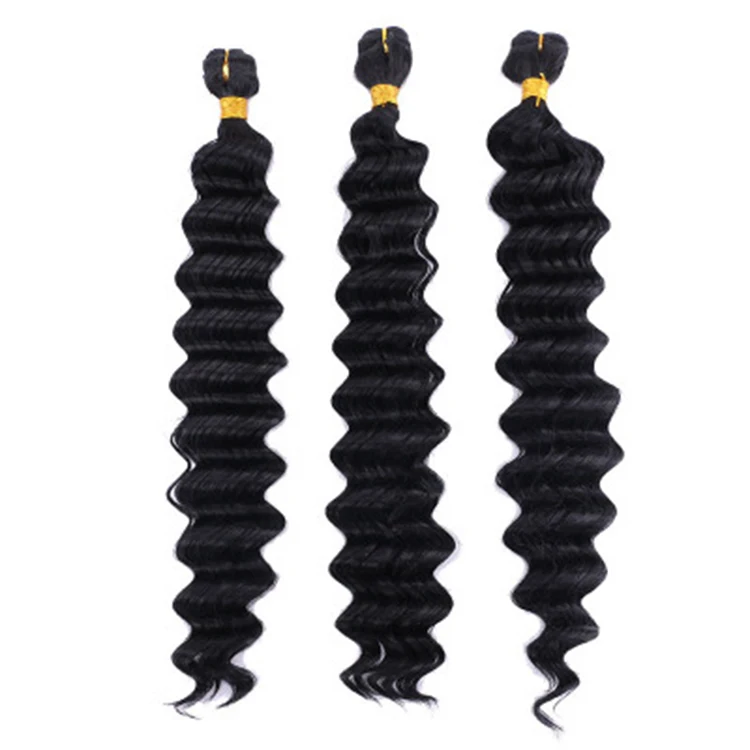 Funtoninght popular heat resistant synthetic hair extensions deep wave hair bundles for afro black women available, Pic showed
Funtoninght popular heat resistant synthetic hair extensions deep wave hair bundles for afro black women available, Pic showed