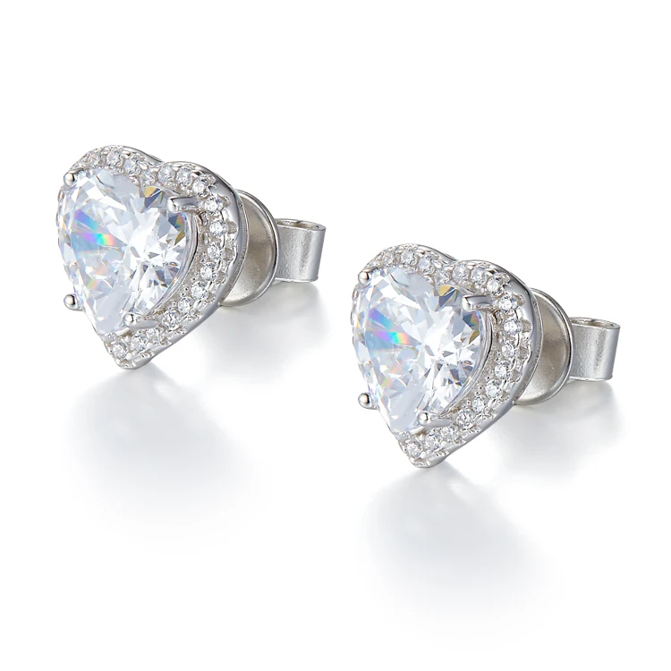 Love Heart Stud Earrings Party Wear Exquisite Jewelry Cubic Zirconia Earrings Fine 925 Sterling Silver Stud Earrings
Love Heart Stud Earrings Party Wear Exquisite Jewelry Cubic Zirconia Earrings Fine 925 Sterling Silver Stud Earrings