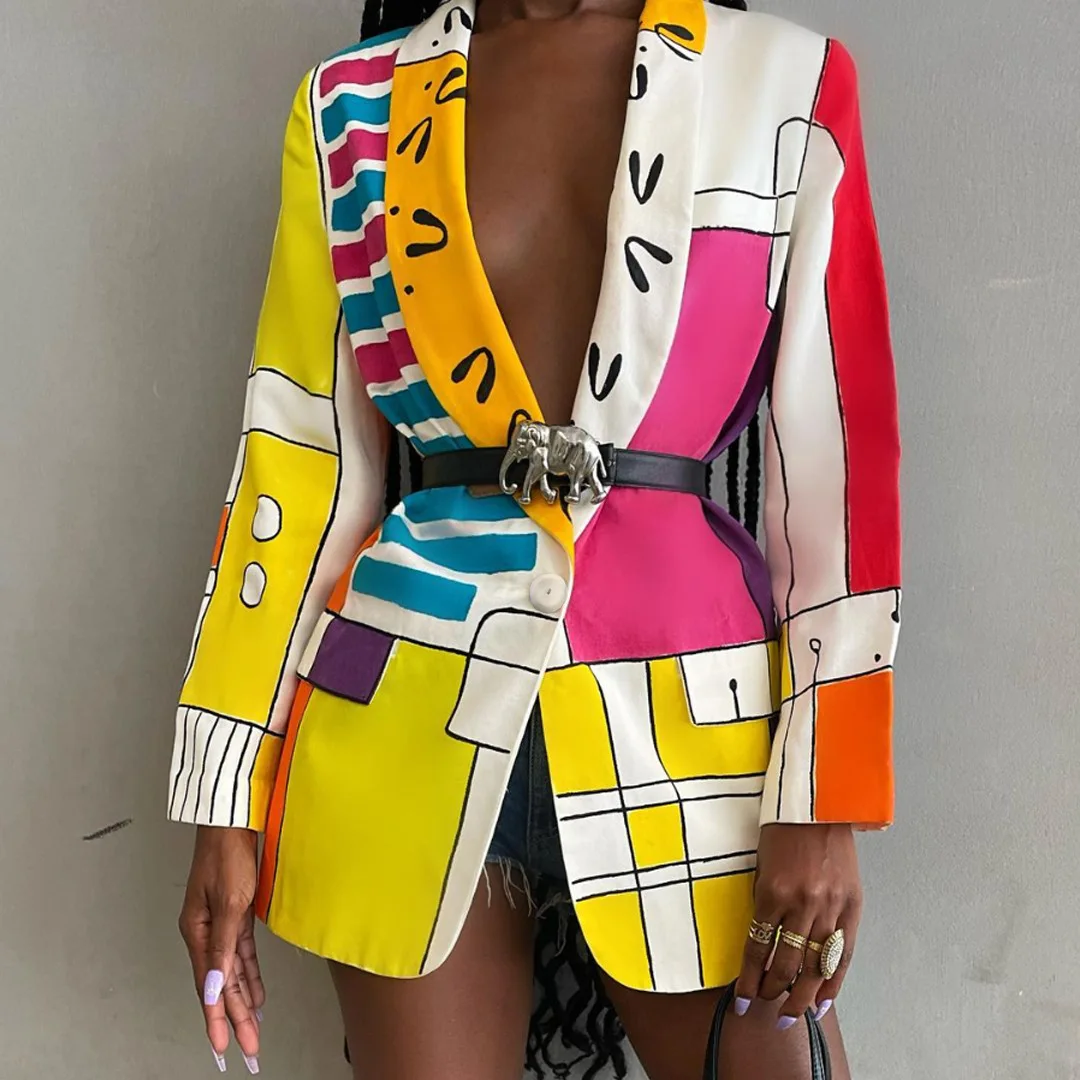 2021 Fall Women Clothing Long Sleeve Coat Suit Slim Cardigan Office Ladies Thin Blazer Woman Jacket Blazers, Picture color
2021 Fall Women Clothing Long Sleeve Coat Suit Slim Cardigan Office Ladies Thin Blazer Woman Jacket Blazers, Picture color