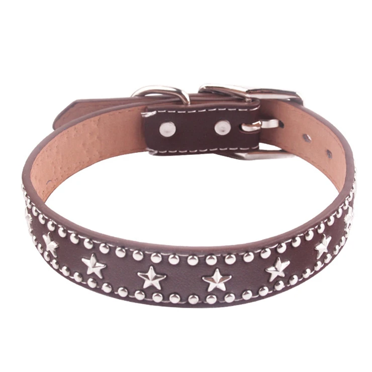 Wholesale Star Pattern Rivet Decor PU Leather Adjustable Pet Dog Collar for Large Medium Dogs, Chocolate,gray,brown
Wholesale Star Pattern Rivet Decor PU Leather Adjustable Pet Dog Collar for Large Medium Dogs, Chocolate,gray,brown
