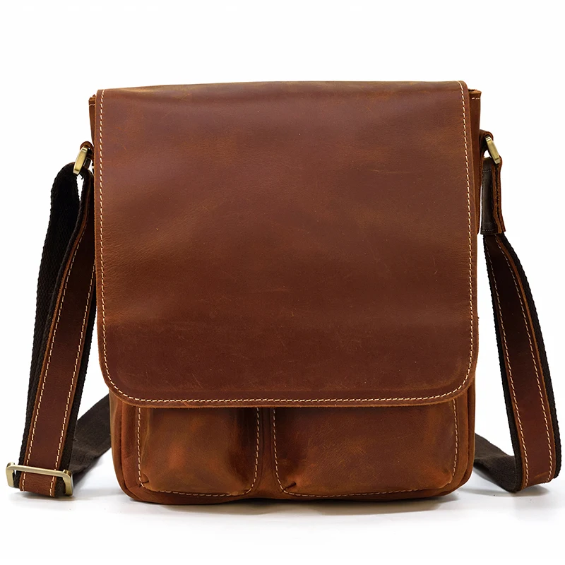 Luufan Men Crazy Horse Leather 9.7 Inch Messenger Bags Custom Genuine Leather Shoulder bag Vintage Cow Leather Crossbody Bags
Luufan Men Crazy Horse Leather 9.7 Inch Messenger Bags Custom Genuine Leather Shoulder bag Vintage Cow Leather Crossbody Bags