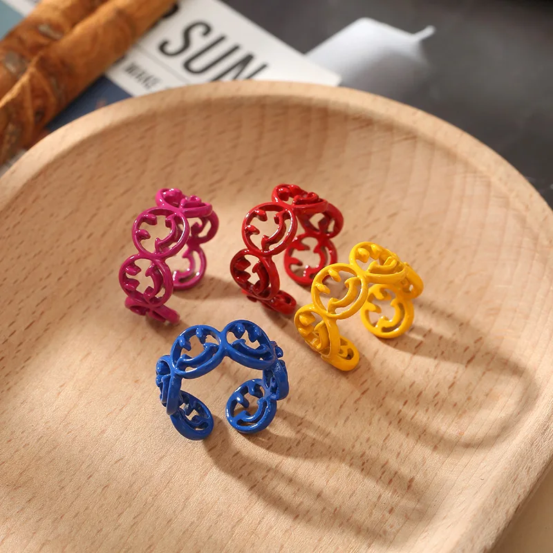 New popular hot selling resin personality ring hollow out simple fashion design wind ring, Picture shows
New popular hot selling resin personality ring hollow out simple fashion design wind ring, Picture shows