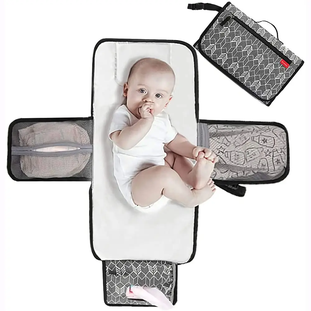 Baby Changing Pad Travel Changing Mat with Wide Pocket and Head Cushion Portable Changing Pad, Customized color
Baby Changing Pad Travel Changing Mat with Wide Pocket and Head Cushion Portable Changing Pad, Customized color