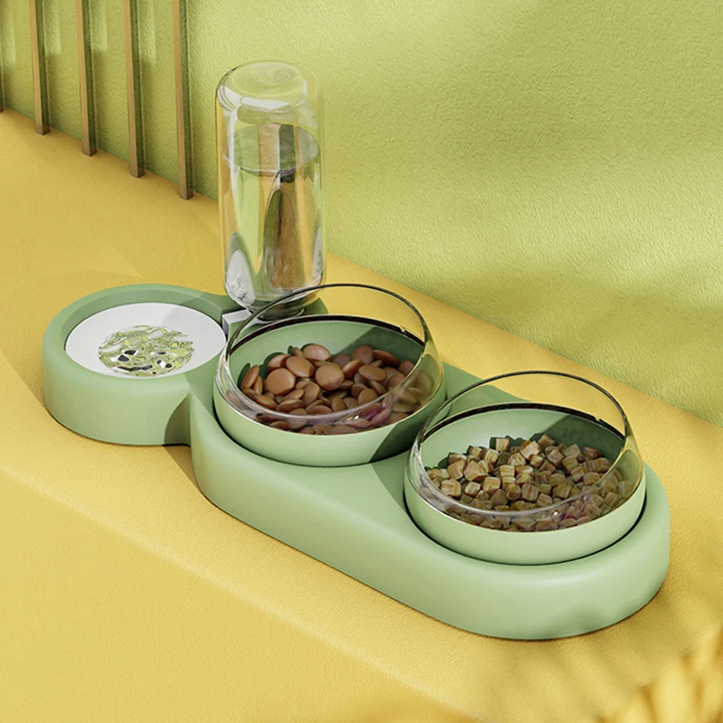 Double Bowl Cat Dog Food Drinking Water anti-knock Fo od Design Automatic Water Feeding Pet Bowl
Double Bowl Cat Dog Food Drinking Water anti-knock Fo od Design Automatic Water Feeding Pet Bowl