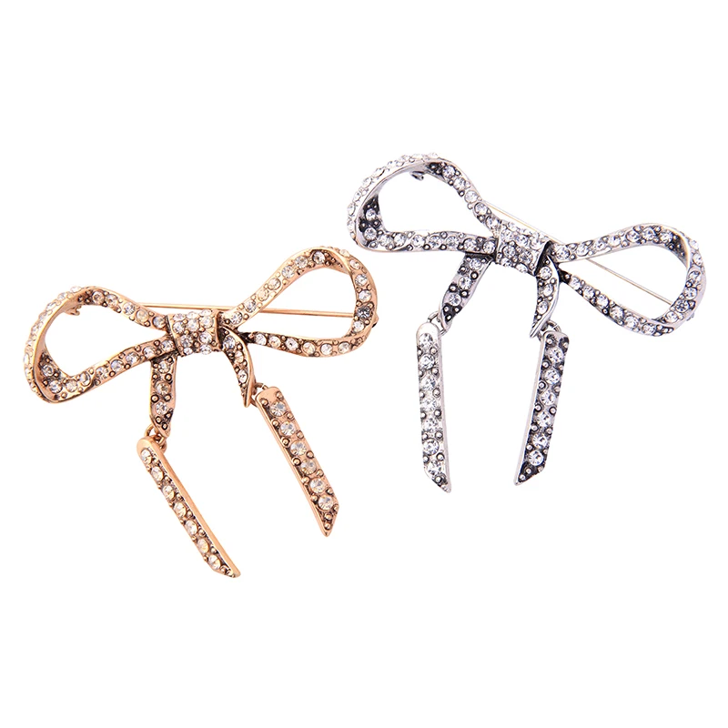 ts00237 Exquisite Stylish Bowknot Shaped Pave Crystal Gold Silver Alternative Wholesale Coat Cardigan Brooch For Women
ts00237 Exquisite Stylish Bowknot Shaped Pave Crystal Gold Silver Alternative Wholesale Coat Cardigan Brooch For Women