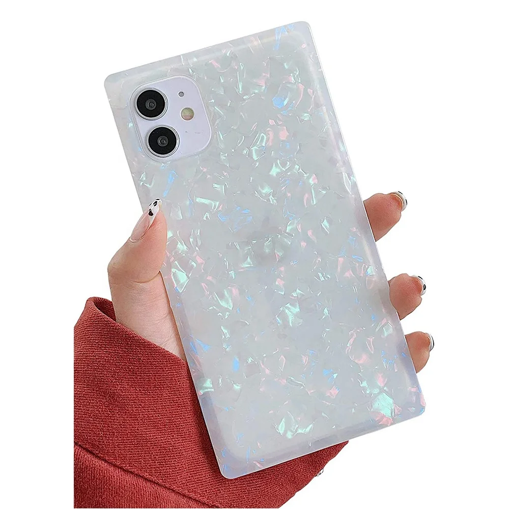 Fashion Glitter Pearl Shell Square Phone case Soft TPU Shockproof Cover for iPhone 12 11 Pro Max XR Xs MAX for Girls Women, Pink, white, colours
Fashion Glitter Pearl Shell Square Phone case Soft TPU Shockproof Cover for iPhone 12 11 Pro Max XR Xs MAX for Girls Women, Pink, white, colours