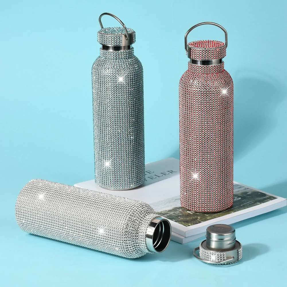 Sports Outdoor Luxury Woman Gift Stainless Steel Water Bottle Cup Diamond Rhinestone Vacuum Flask Thermos Fashion
Sports Outdoor Luxury Woman Gift Stainless Steel Water Bottle Cup Diamond Rhinestone Vacuum Flask Thermos Fashion