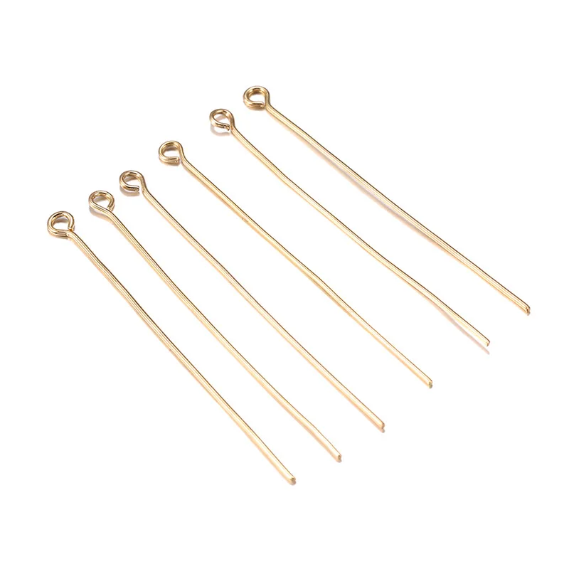 200pcs Stainless Steel 9 Eye Pin Gold Tone Loop Eyepin Findings for DIY Handmade Earring Jewelry Making
200pcs Stainless Steel 9 Eye Pin Gold Tone Loop Eyepin Findings for DIY Handmade Earring Jewelry Making