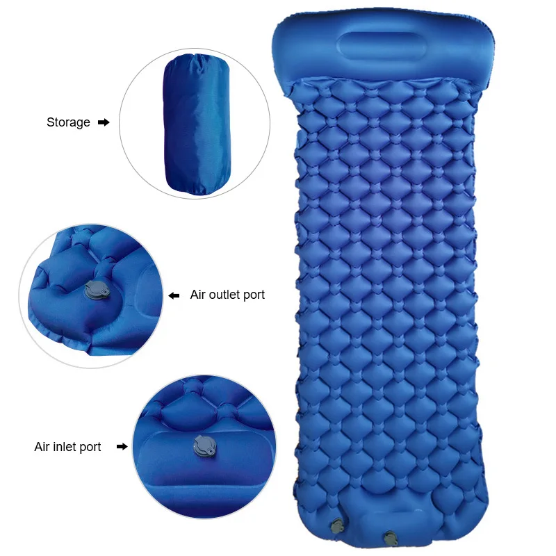 Inflatable Sleeping Mat with Foot Pump for Camping, Backpacking, Hiking Air Mattress with Pillow Lightweight
Inflatable Sleeping Mat with Foot Pump for Camping, Backpacking, Hiking Air Mattress with Pillow Lightweight