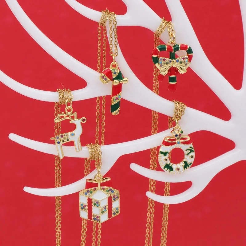 Christmas charm bulk gift Custom necklace Jewelry Gold plated enamel Christmas charm pendant necklace for jewelry making
Christmas charm bulk gift Custom necklace Jewelry Gold plated enamel Christmas charm pendant necklace for jewelry making