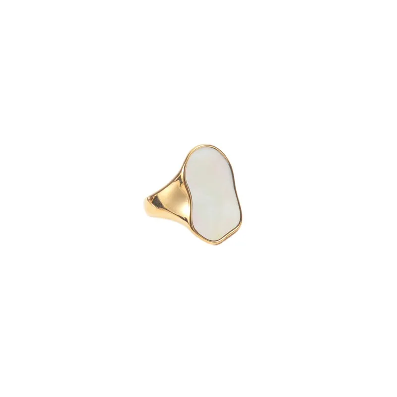 Shangjie OEM anillos Gold Plated Simple Women Ring Jewelry Fashion Stainless Steel Irregular Ring White Fritillar Rings, White,red,pink,gray
Shangjie OEM anillos Gold Plated Simple Women Ring Jewelry Fashion Stainless Steel Irregular Ring White Fritillar Rings, White,red,pink,gray