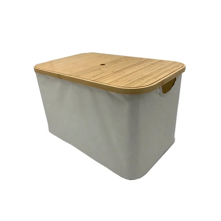 Waterproof Fabric Oxford Cloth Wooden Square Dirty Laundry Basket Bamboo Lid Double Laundry Hampers
Waterproof Fabric Oxford Cloth Wooden Square Dirty Laundry Basket Bamboo Lid Double Laundry Hampers