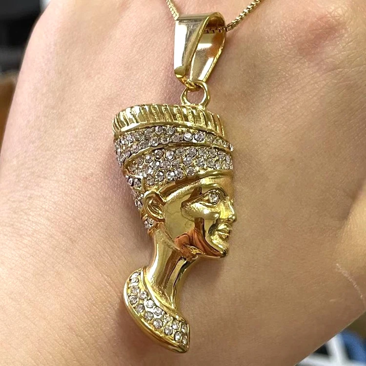 2021 New Design Egyptian Pharaoh Queen Shape Creative Alloy pendant and Stainless Steel Necklace Pendant
2021 New Design Egyptian Pharaoh Queen Shape Creative Alloy pendant and Stainless Steel Necklace Pendant