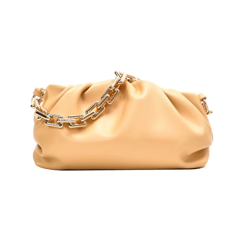 2022 Women Trendy Golden Chain PU Leather Tote Purse Dumpling Style Cloud Handbags For Women Luxury
2022 Women Trendy Golden Chain PU Leather Tote Purse Dumpling Style Cloud Handbags For Women Luxury