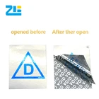 Custom security hologram strip label sticker, Anti-counterfeiting holographic void tamper proof seal sticker
