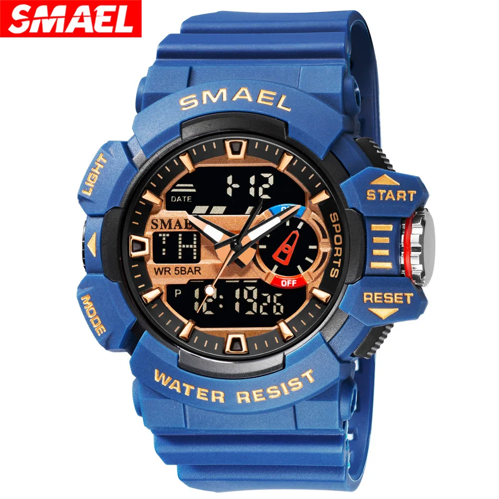 SMAEL New Military Men's Watches Top Brand Luxury Digital Quartz Watch Men Army Sports Waterproof Wristwatches Relogio Masculino
SMAEL New Military Men's Watches Top Brand Luxury Digital Quartz Watch Men Army Sports Waterproof Wristwatches Relogio Masculino