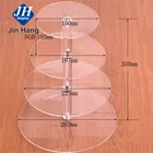 OEM New Arrival Wholesale Custom 4 Tiers Acrylic Wedding Cake Stand