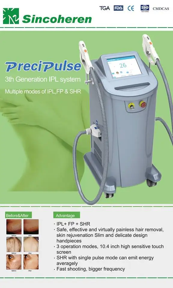 Sincoheren OPT SHR IPL Hair Removal Skin Collagen Rejuvenation Machine