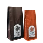 Reusable aluminum laminated foil pouch matte small clear 12oz coffee bag
