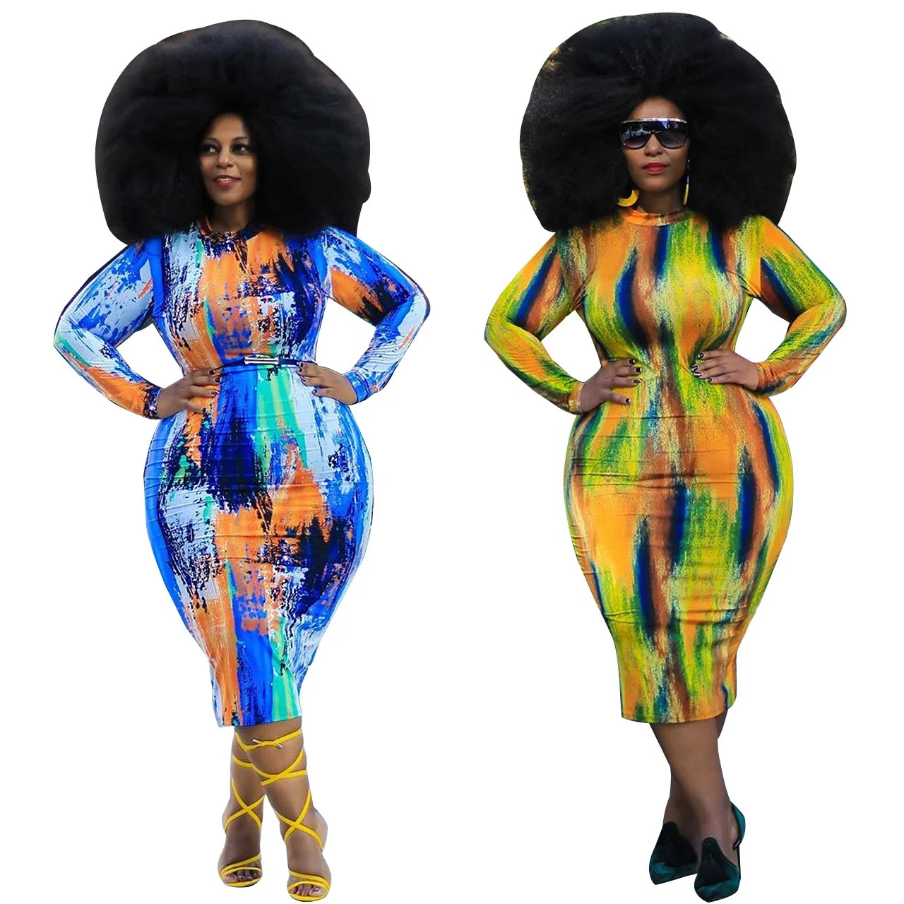 2020 New Arrival Autumn Winter Painted Tie Dye Printing Crew Neck Long Sleeve Plus Size Women'S Dress
2020 New Arrival Autumn Winter Painted Tie Dye Printing Crew Neck Long Sleeve Plus Size Women'S Dress