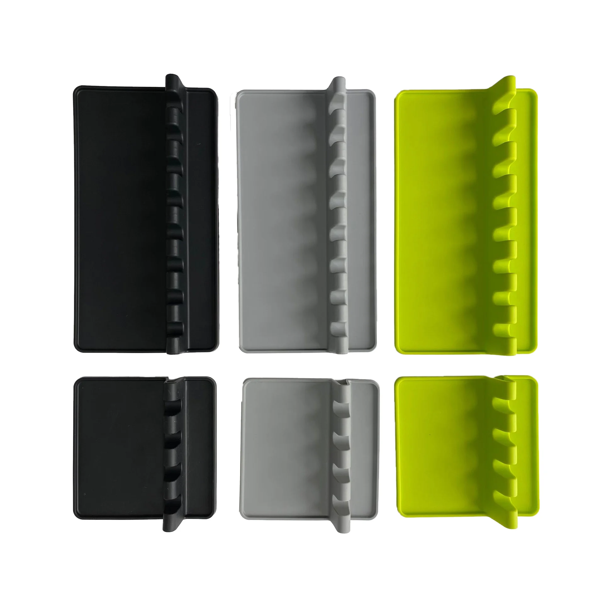 Fork Spatula Rack Shelf Storage Organizer Non-slip Spoons Pad Kitchen Silicone Spoon Rest Kitchen, Grey
Fork Spatula Rack Shelf Storage Organizer Non-slip Spoons Pad Kitchen Silicone Spoon Rest Kitchen, Grey