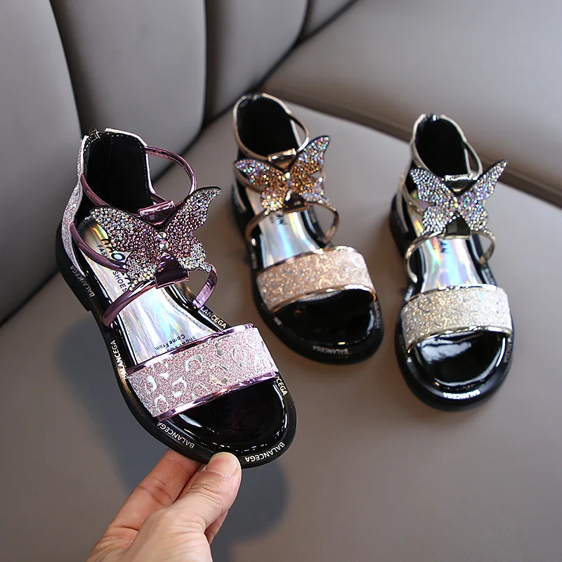 Girls Sandals Summer 2020 New Fashion Korean Girl Butterfly Children Shoes Princess Roman Shoes, Gun , pink, gold
Girls Sandals Summer 2020 New Fashion Korean Girl Butterfly Children Shoes Princess Roman Shoes, Gun , pink, gold