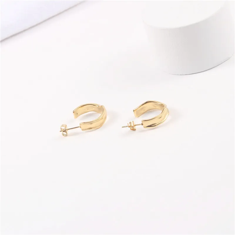JOOLIM High End 18K Gold Plated C Pattern Silver Tips Stud Earrings for Women Stainless Steel Earrings Wholesale
JOOLIM High End 18K Gold Plated C Pattern Silver Tips Stud Earrings for Women Stainless Steel Earrings Wholesale