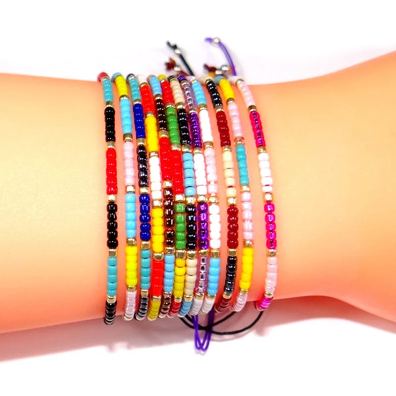 Handmade European USA seed bead bracelets imported MIYUKZ tiny seed beads adjustable string bracelets custom seed bead bracelets
Handmade European USA seed bead bracelets imported MIYUKZ tiny seed beads adjustable string bracelets custom seed bead bracelets