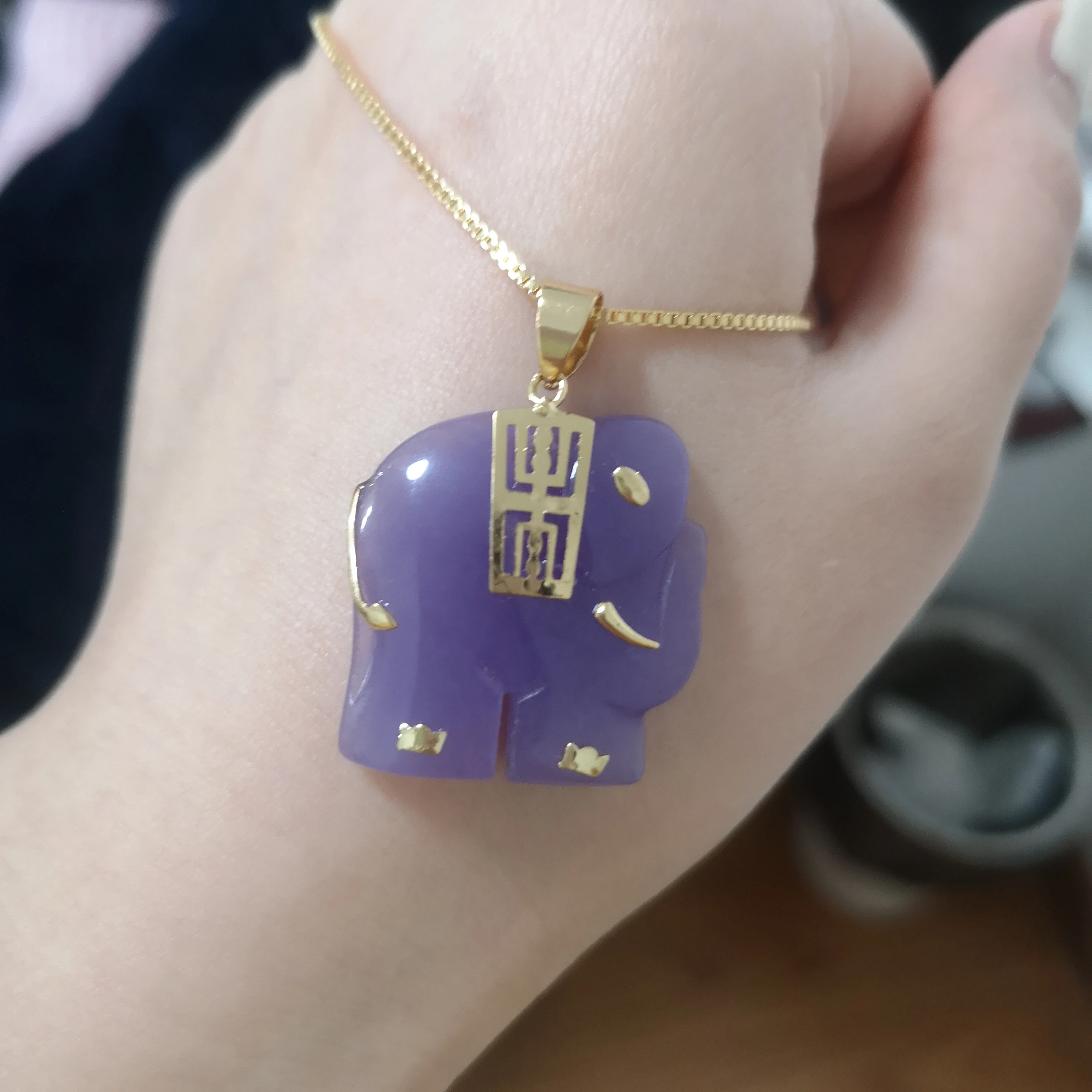 jialin jewelry emerald gold plated purple green jade agate crystal lucky elephant pendant necklace
jialin jewelry emerald gold plated purple green jade agate crystal lucky elephant pendant necklace