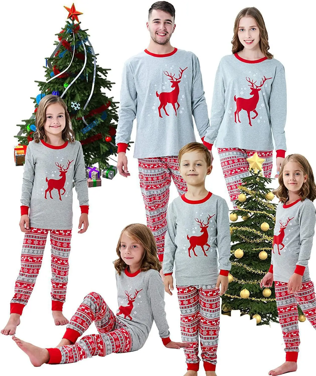 Family Pajamas Matching two piece Sets - Matching Christmas PJs sleep wear designer for Family, Dark blue
Family Pajamas Matching two piece Sets - Matching Christmas PJs sleep wear designer for Family, Dark blue