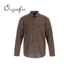 Fast delivery breathable checked pattern office shirts for men