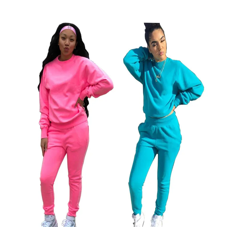 2021 Fall And Winter Solid Color Sports Tracksuit Fashion Loosen O Neck 2 Piece Women Custom Logo Two Piece Pant Set
2021 Fall And Winter Solid Color Sports Tracksuit Fashion Loosen O Neck 2 Piece Women Custom Logo Two Piece Pant Set