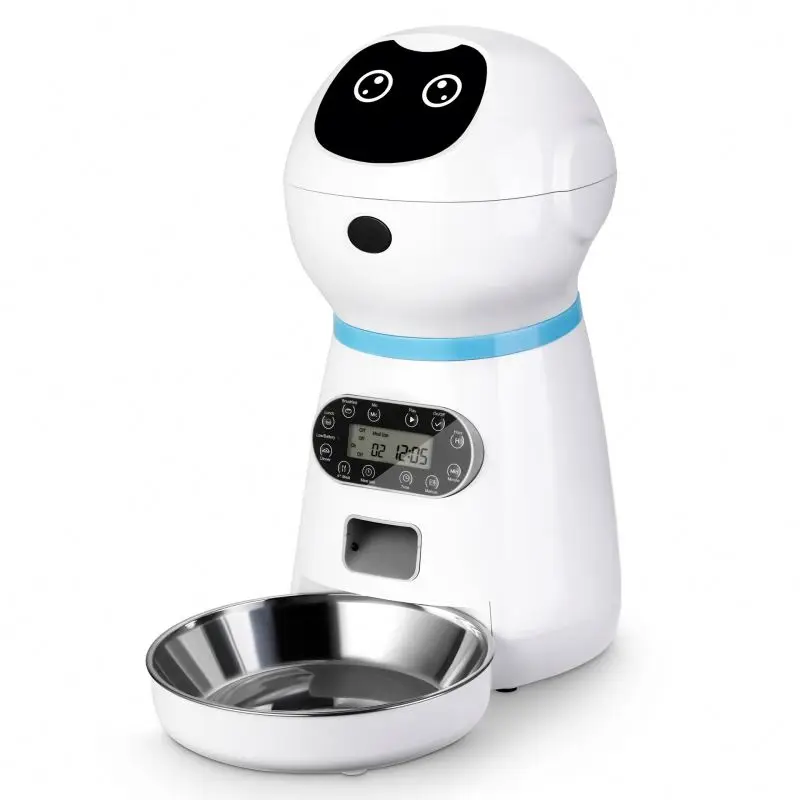 Smart pet food container microchip pet feeder automatic feeder cat for sale, White
Smart pet food container microchip pet feeder automatic feeder cat for sale, White