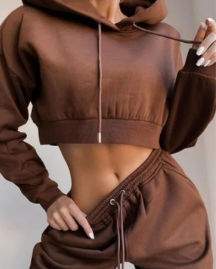 Custom logo printing embroidery women two piece jogger sweatpants and crop top hoodie outfit sets, Oem color support
Custom logo printing embroidery women two piece jogger sweatpants and crop top hoodie outfit sets, Oem color support