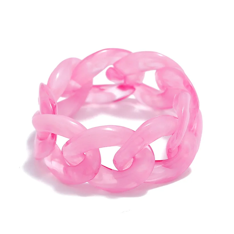 Korean Fashion Anna Candy Color Acrylic Resin Link Chain Ring Simple Jewelry Ring 2021, Like picture
Korean Fashion Anna Candy Color Acrylic Resin Link Chain Ring Simple Jewelry Ring 2021, Like picture