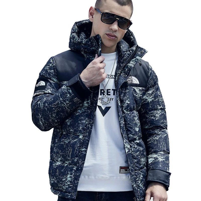 factory wholesale winter men's jacket hooded down padded jacket men thick printing outdoor padded Down Coat
factory wholesale winter men's jacket hooded down padded jacket men thick printing outdoor padded Down Coat