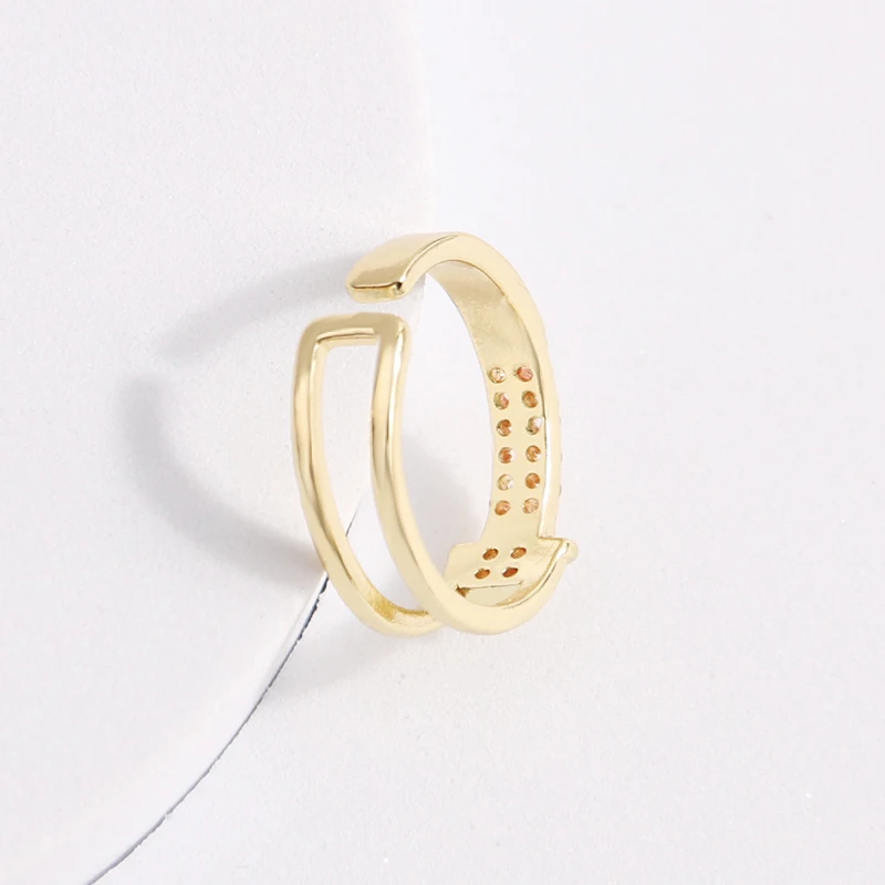 Simple Hip-Hop Chain Double Geometric Type Women Gold Diamond Open Ring
Simple Hip-Hop Chain Double Geometric Type Women Gold Diamond Open Ring