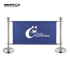 Portable Outdoor Display Customized Printed Cafe Barrier