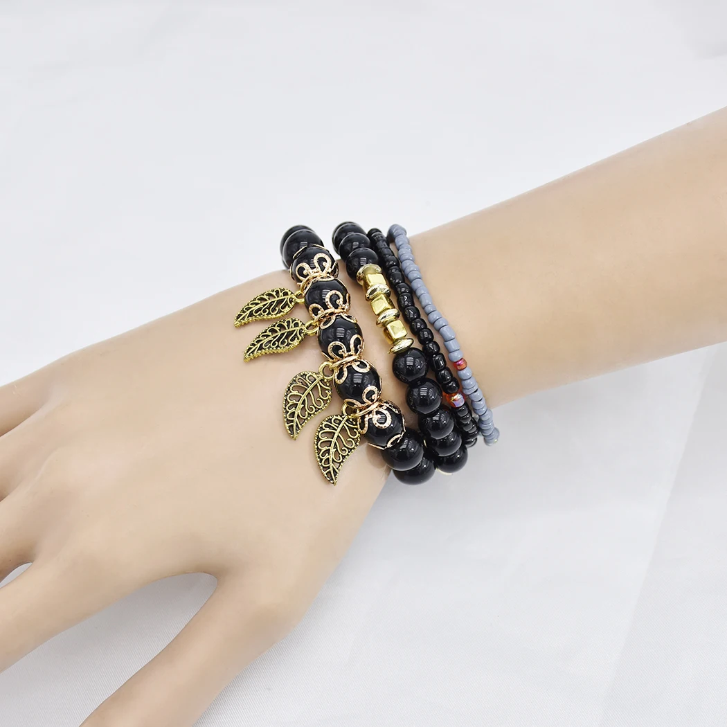 Fashion Bohemian Style Adjustable Beaded Bracelets Bangle for Women Vacation Jewelry Accessory, Black,red
Fashion Bohemian Style Adjustable Beaded Bracelets Bangle for Women Vacation Jewelry Accessory, Black,red