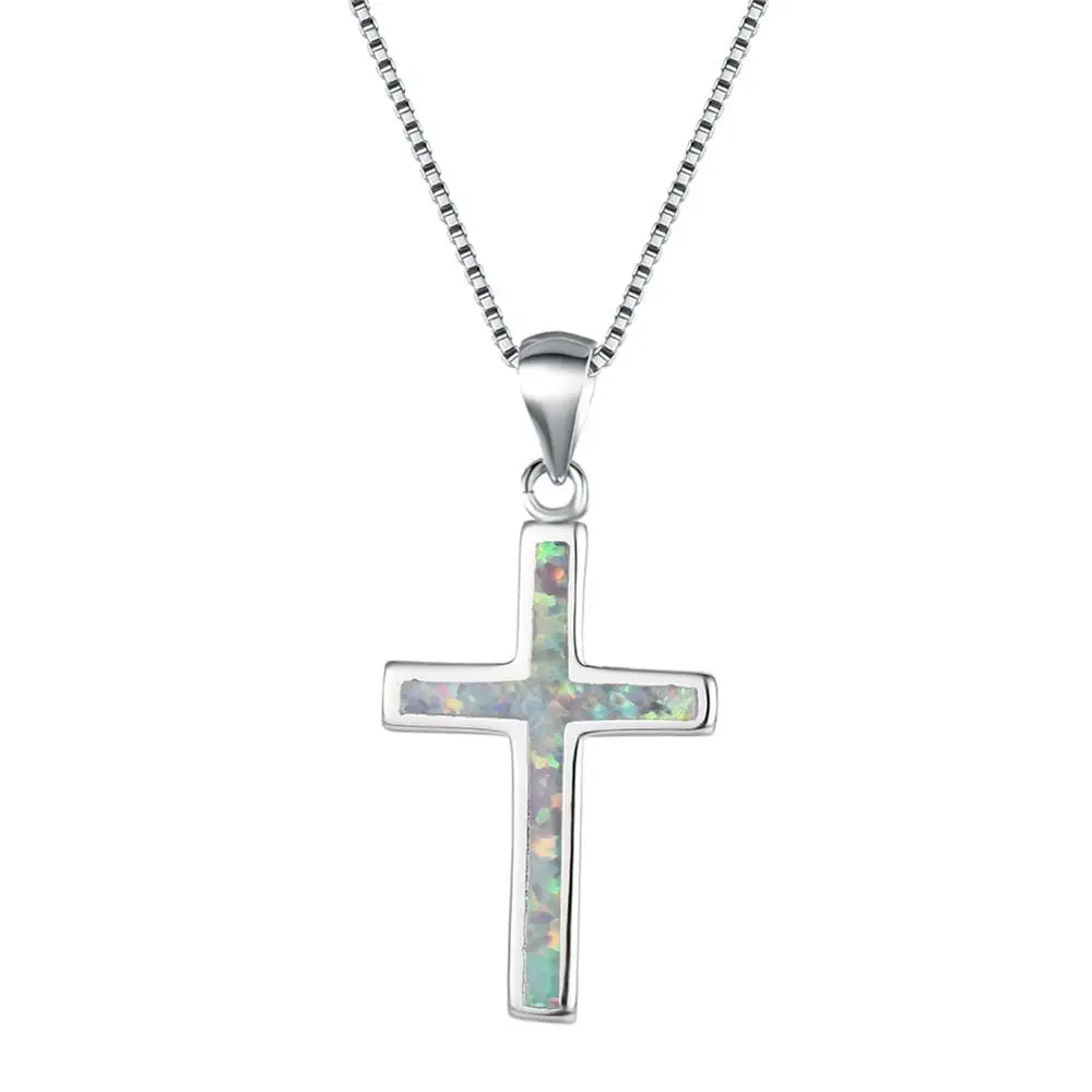 2020 Women Created White Pink Blue Opal Cross Necklace Long Chain Cross Pendant Necklace For Girls Birthday Gifts, Picture
2020 Women Created White Pink Blue Opal Cross Necklace Long Chain Cross Pendant Necklace For Girls Birthday Gifts, Picture