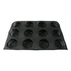 Factory hot sale silicone hamburger bread baking mold round shape form