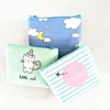 New hot sales products canvas coin purse bag with Zipper Closure